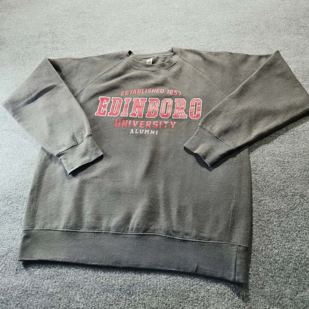 Velva Sheen Edinboro University Alumni Crewneck Sweatshirt Gray
